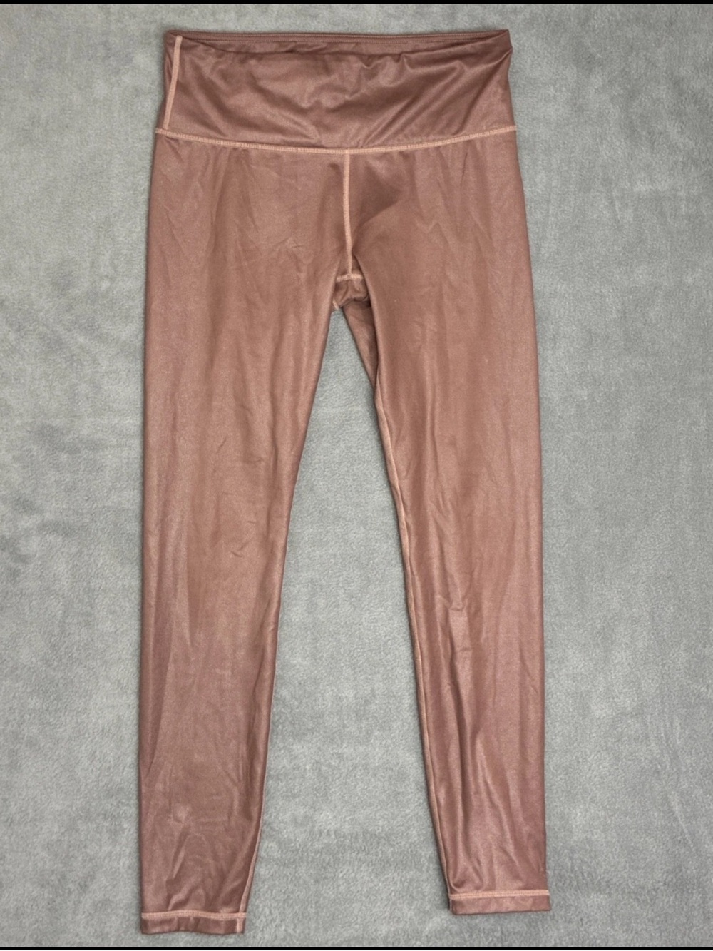 Athleta Elation Shimmer Leggings Cinnamon Brown Size S 353814